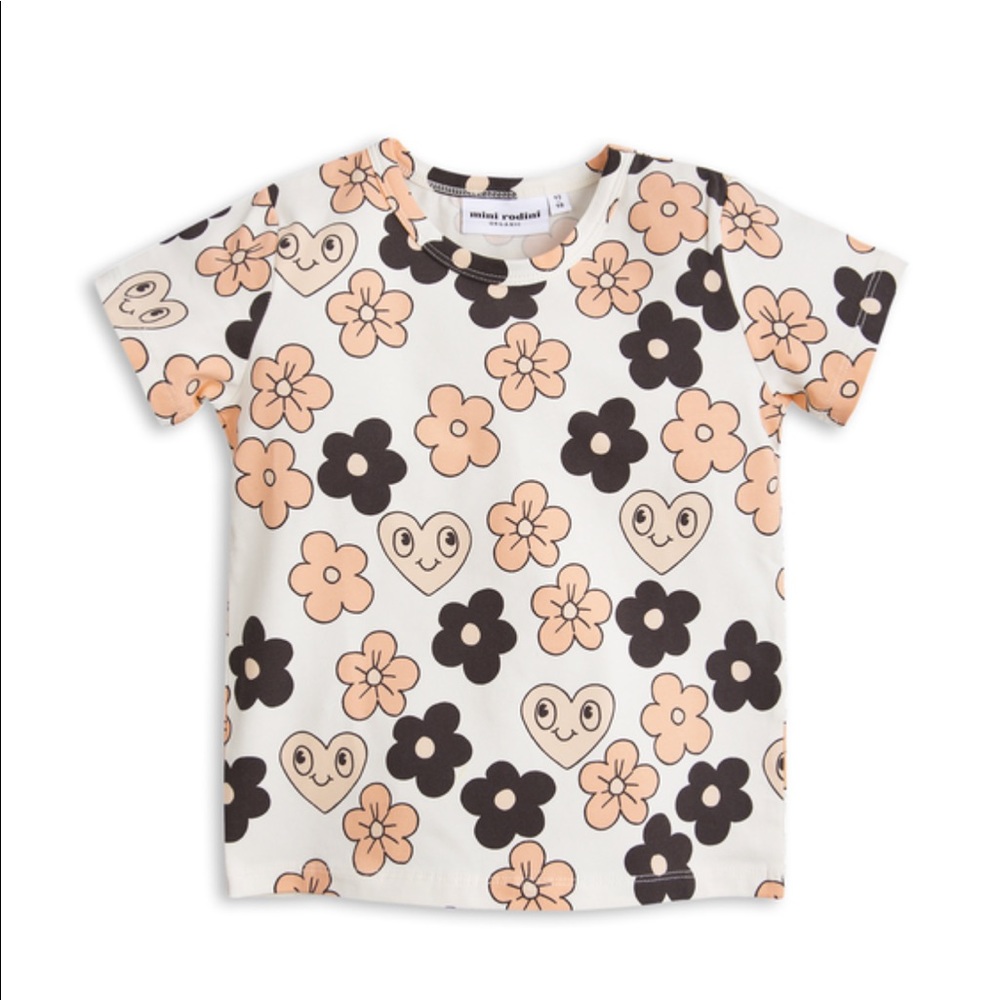 Mini Rodini flower -t-shirt